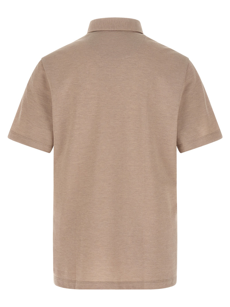 Polo Brioni beige en coton
