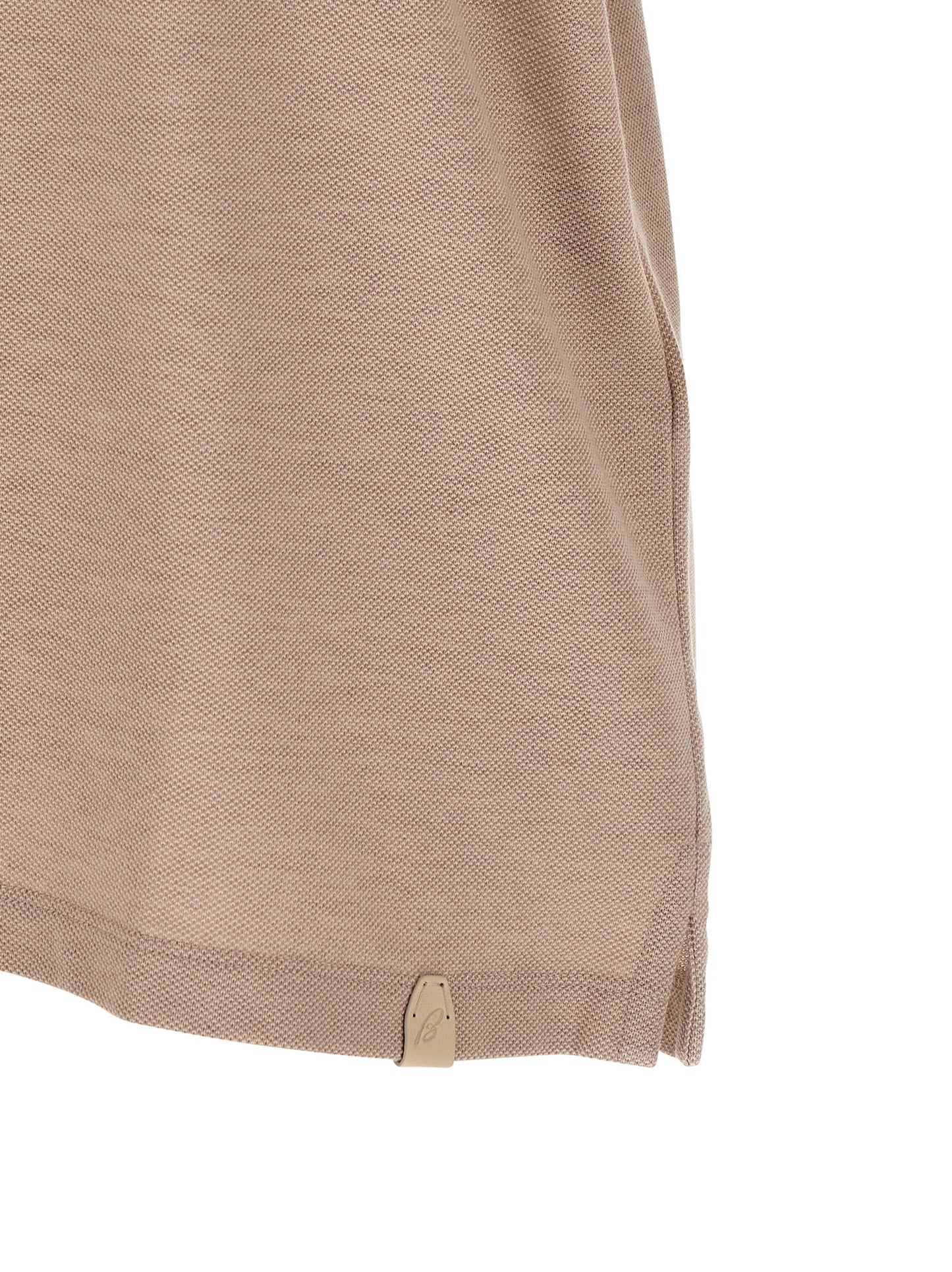 Polo Brioni beige en coton
