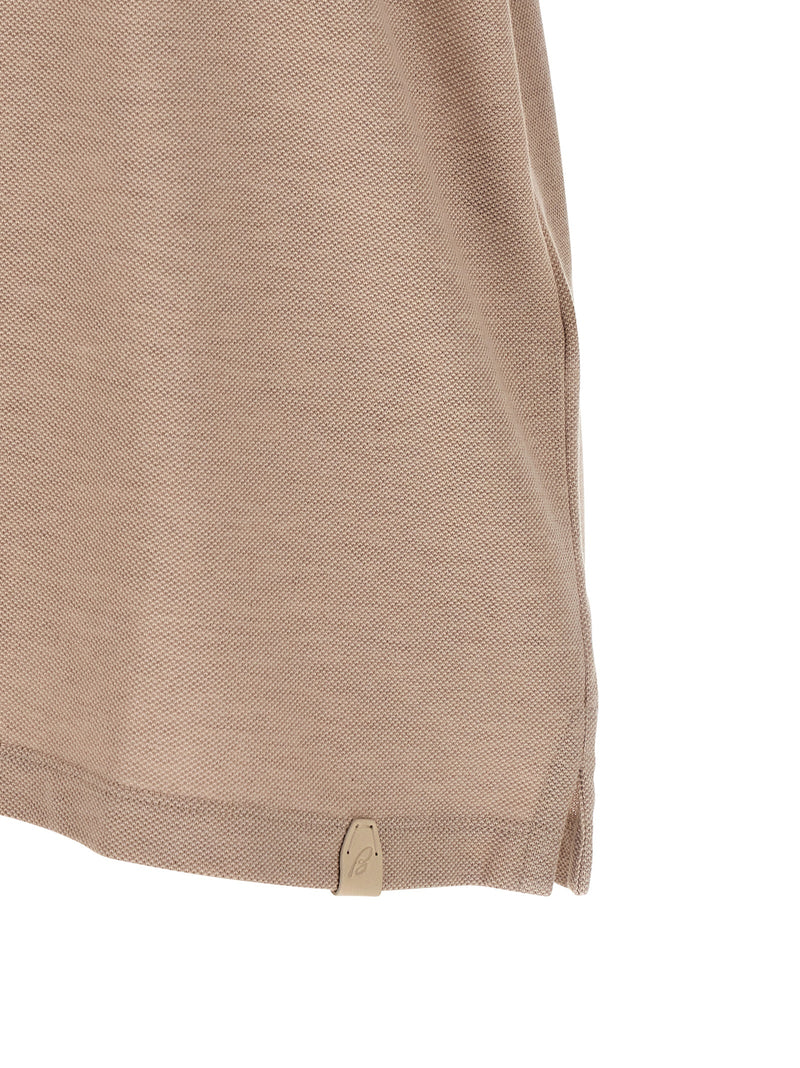 Polo Brioni beige en coton