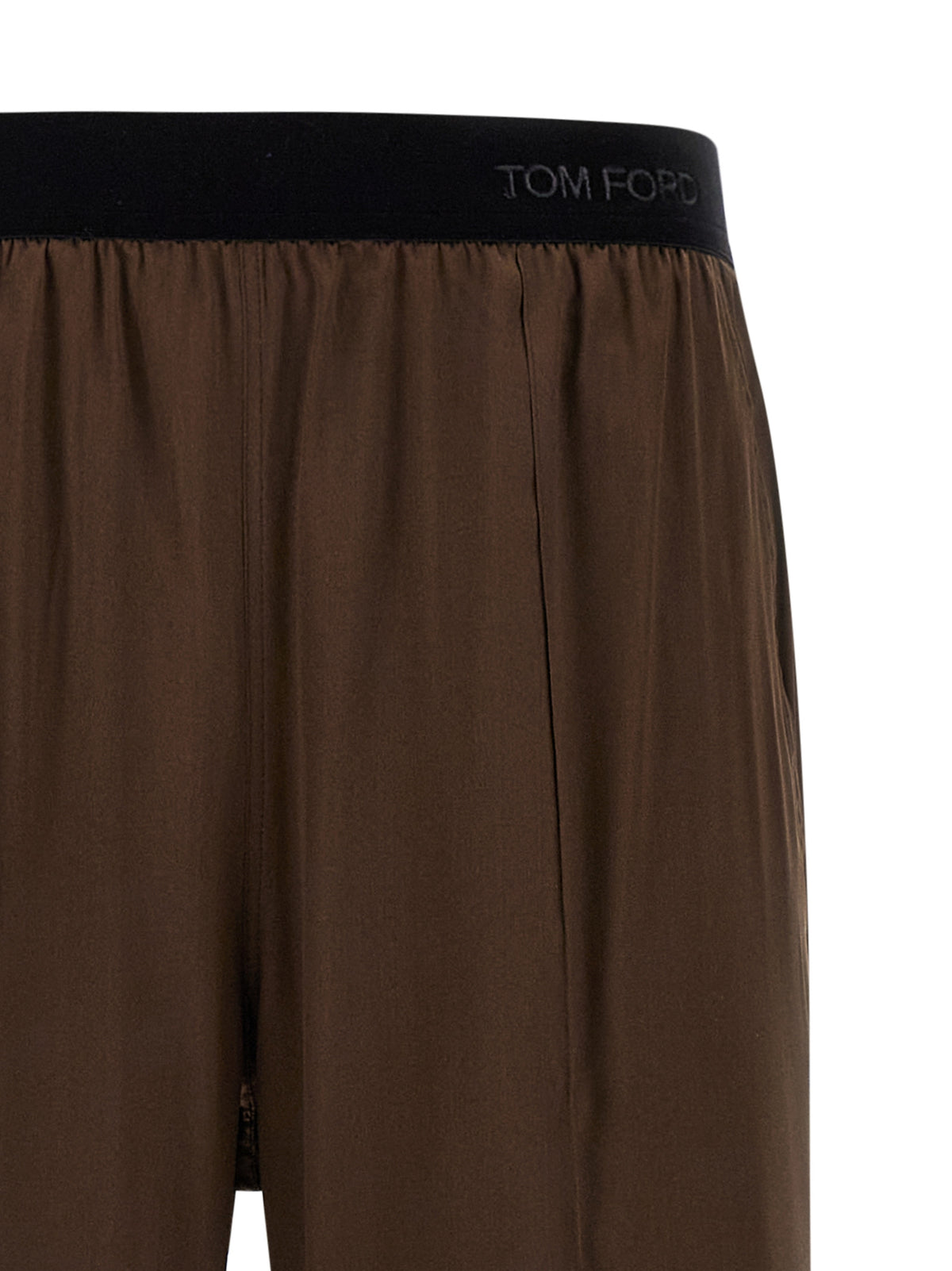 Tom Ford Brown Silk Casual Pants for Women