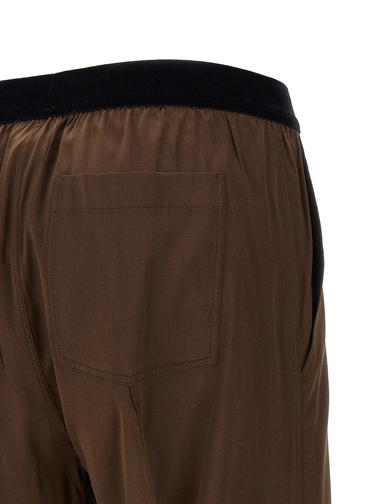 Tom Ford Brown Silk Casual Pants for Women