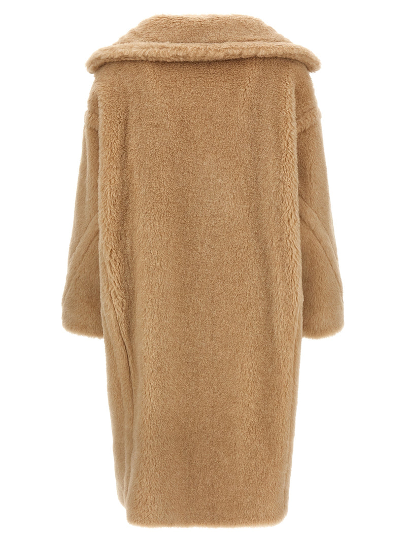 Max Mara Beige Alpaca Leather Coat