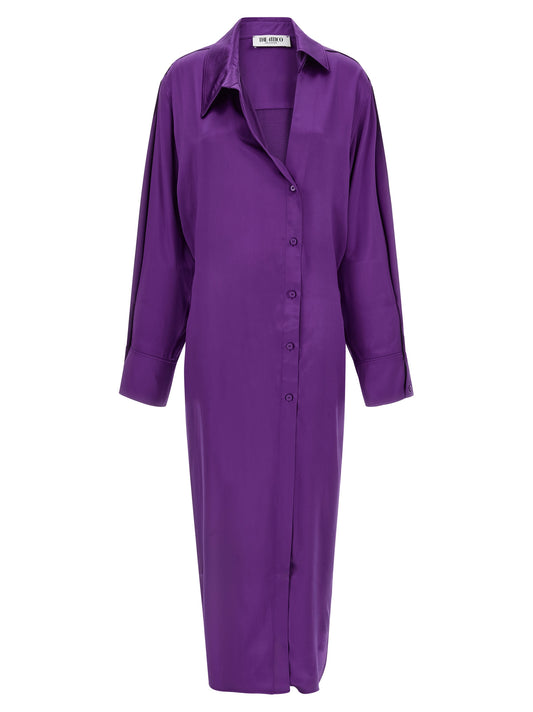 La robe midi The Attico en rayonne violette