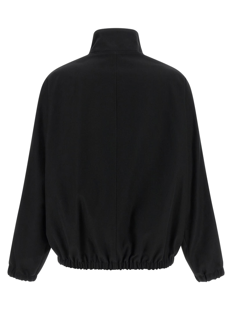 Courrèges Black Cotton Bomber Jacket