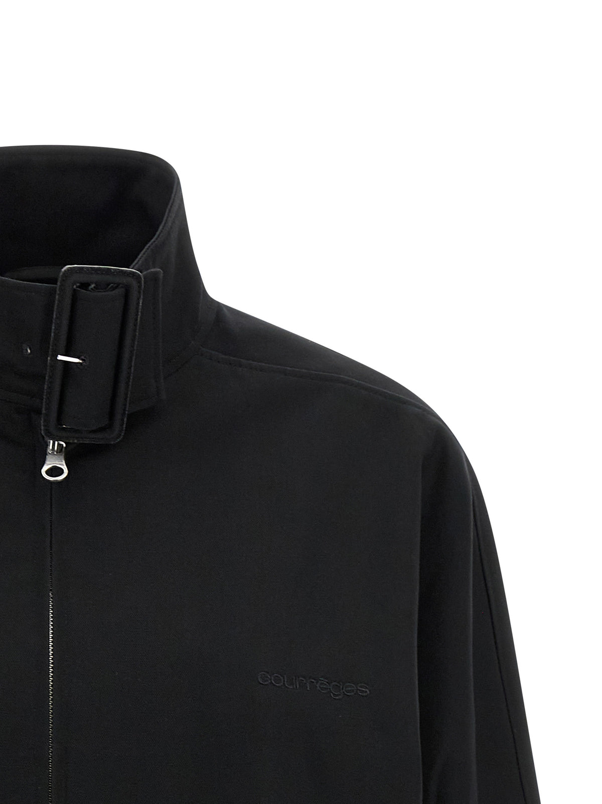 Courrèges Black Cotton Bomber Jacket for Women