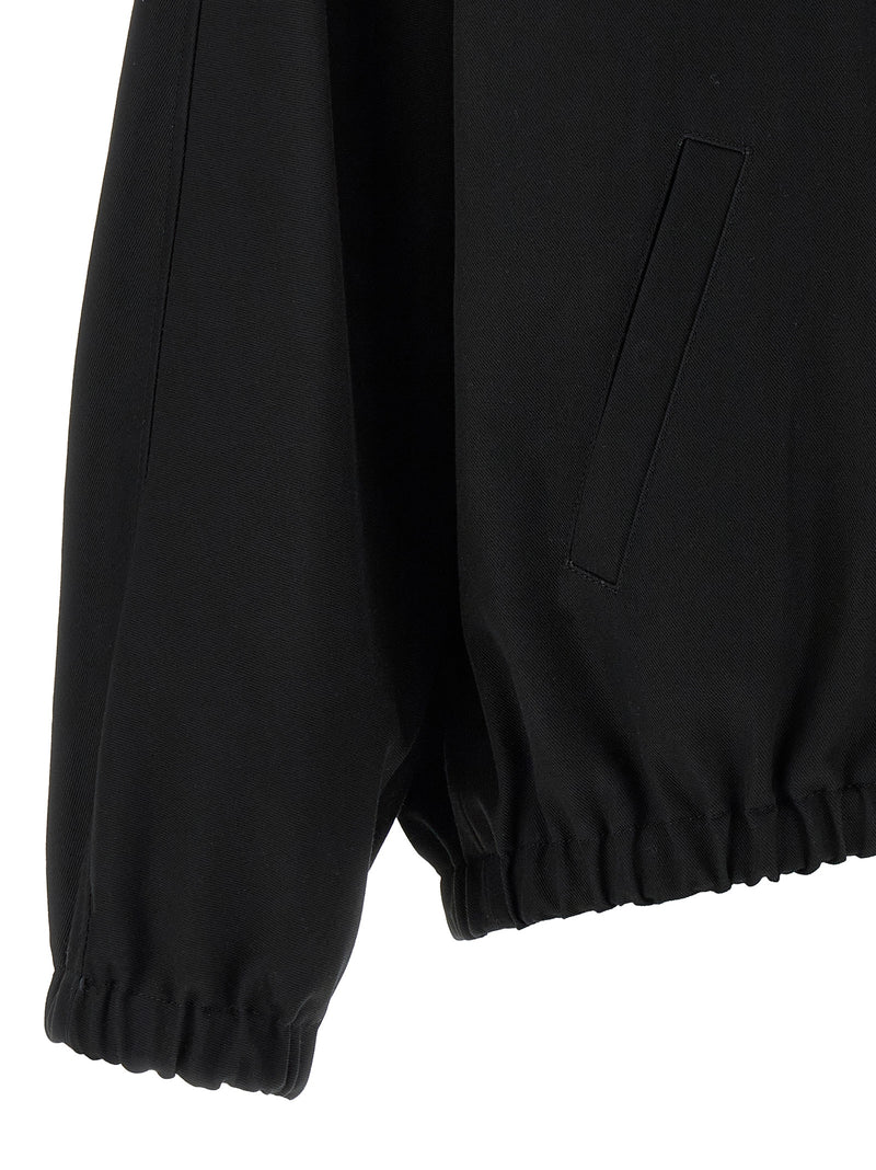 Courrèges Black Cotton Bomber Jacket