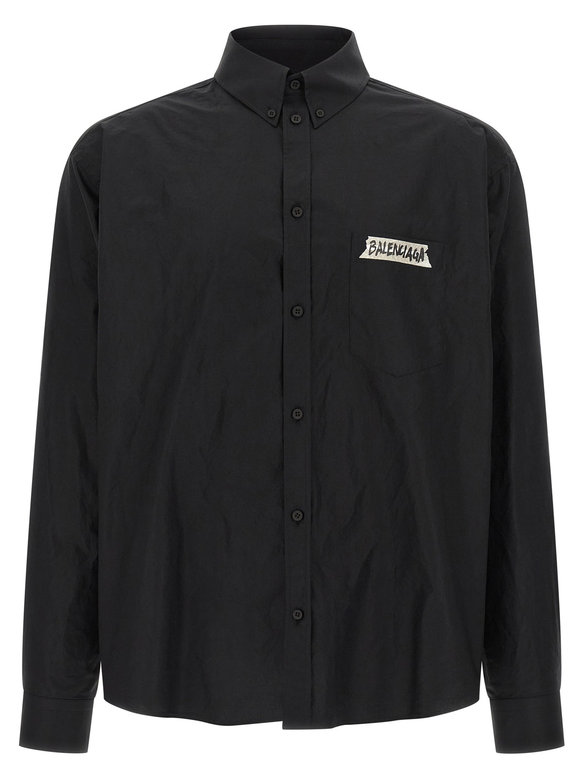 Chemisier Balenciaga en coton noir