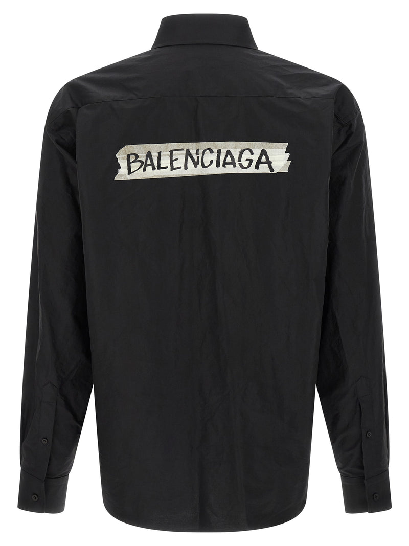 Chemisier Balenciaga en coton noir