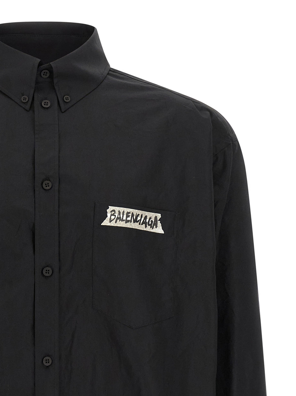 Chemisier Balenciaga en coton noir