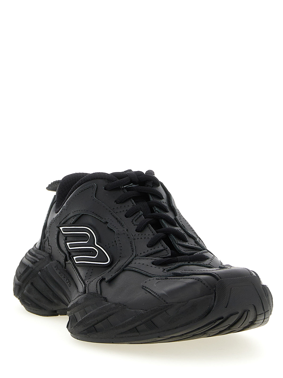 Baskets de sport Balenciaga en cuir de veau noir