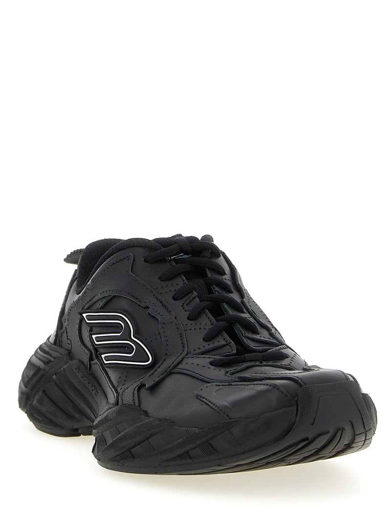 Baskets de sport Balenciaga en cuir de veau noir