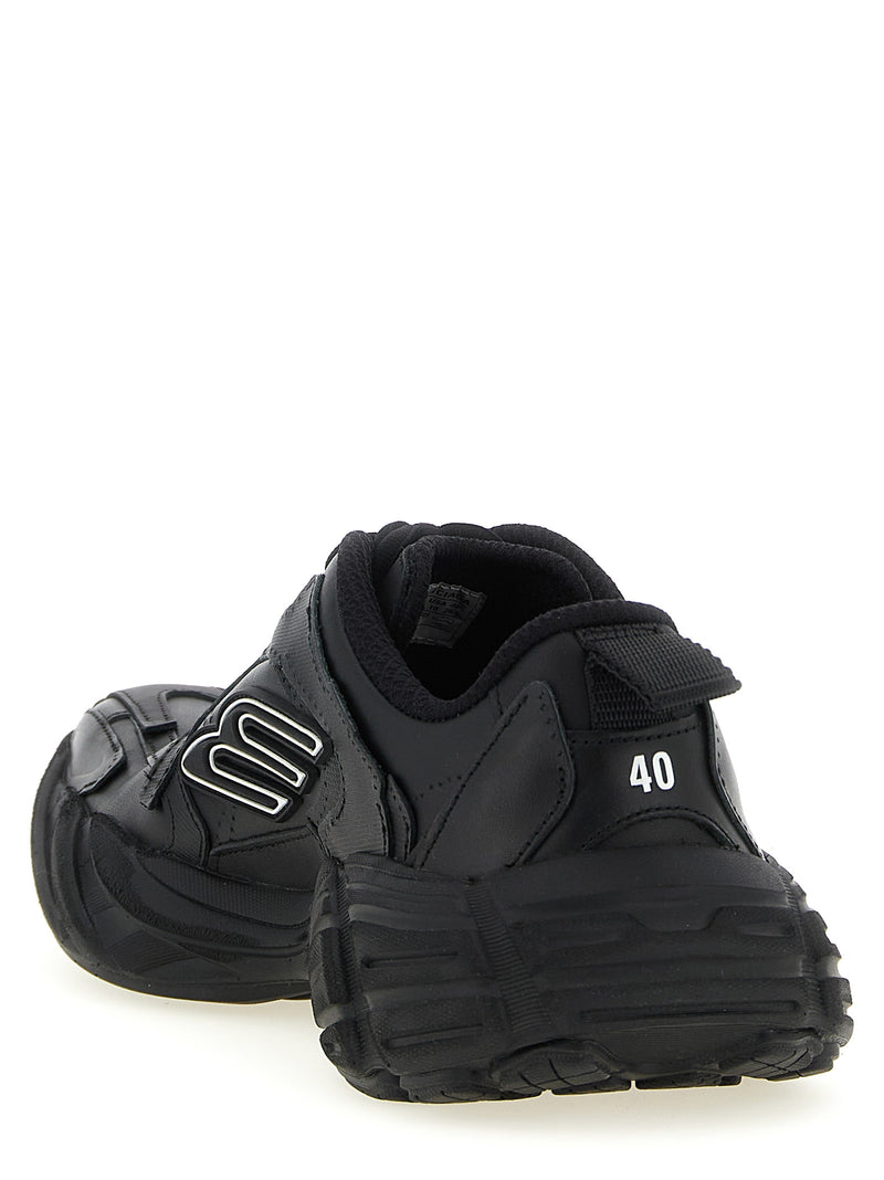 Baskets de sport Balenciaga en cuir de veau noir