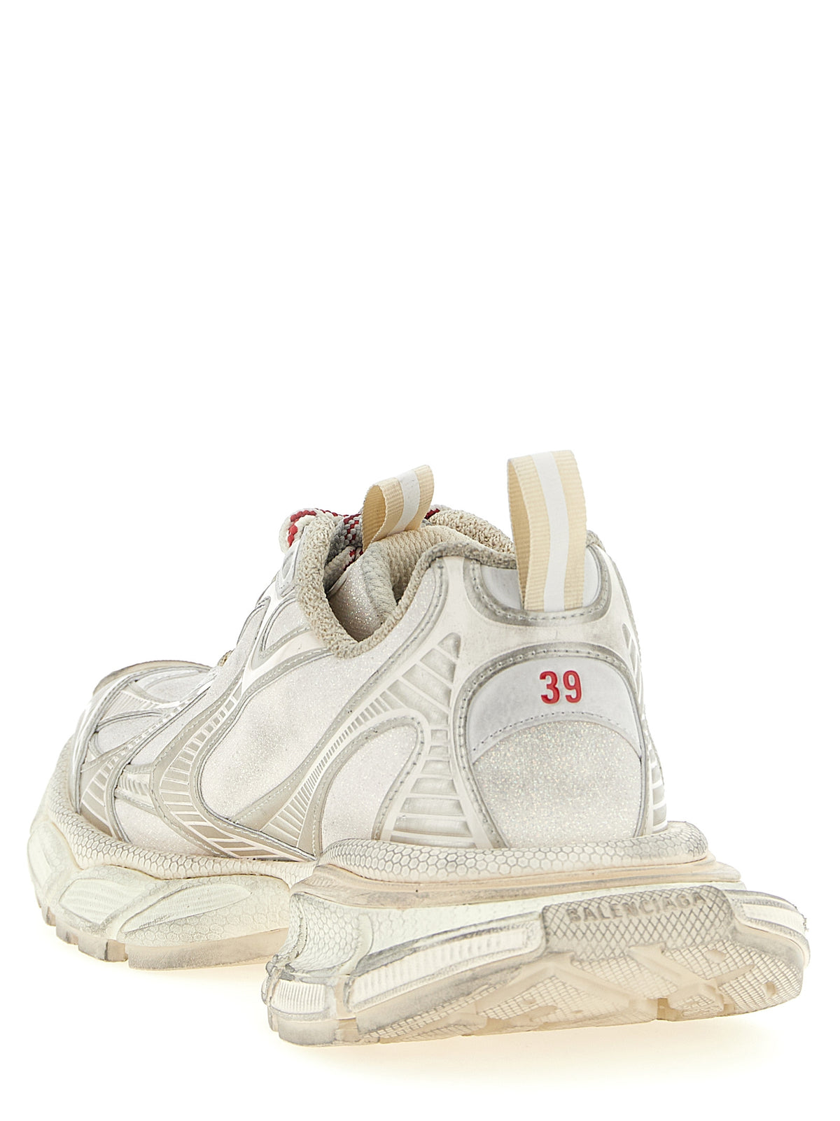 Baskets athlétiques Balenciaga en polyéthylène argenté