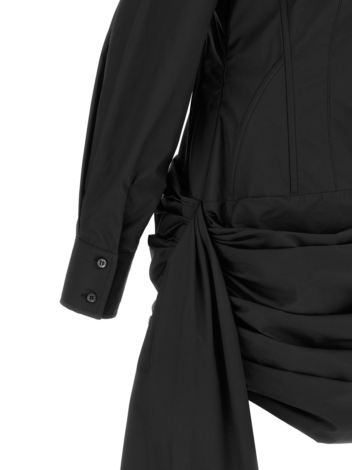 Giuseppe Di Morabito Robe Courte en Coton Noire