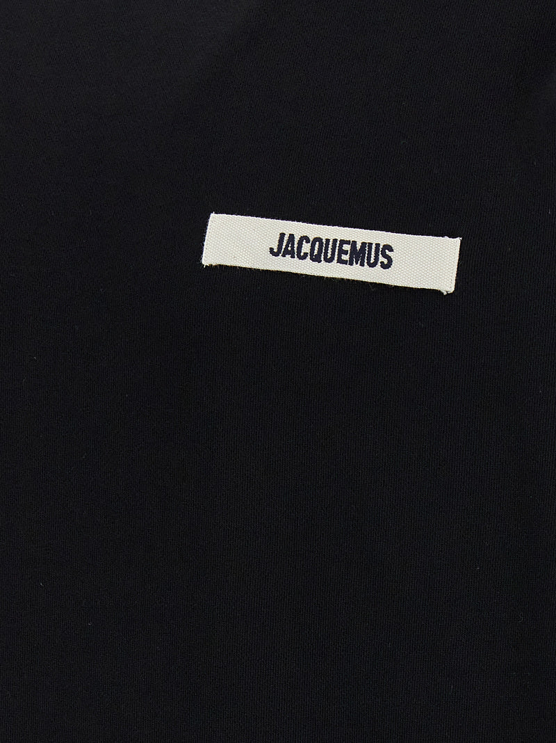 Jacquemus Le Sweatshirt Gros Grain Noir en Coton