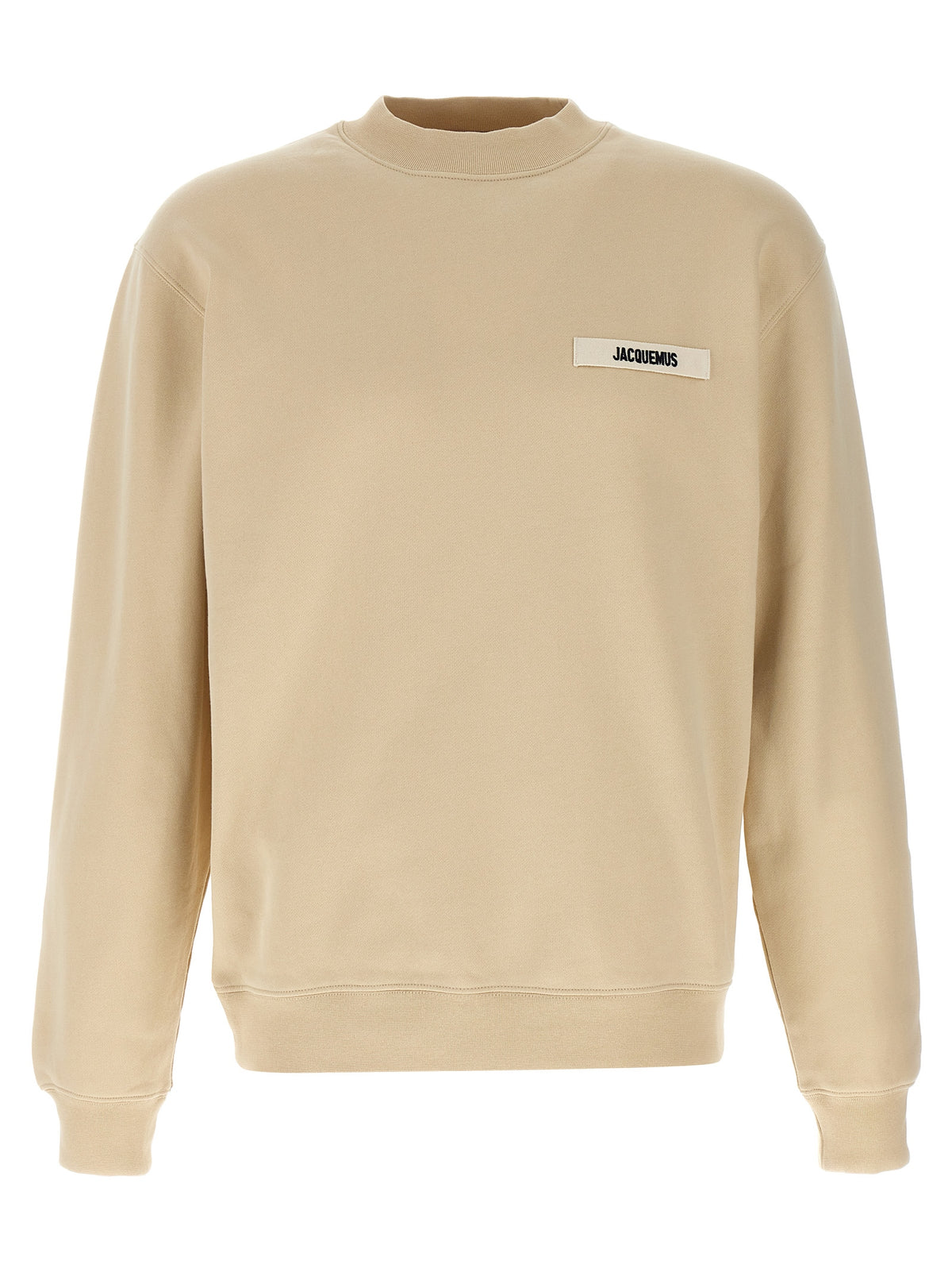 Sweat-shirt en coton beige Jacquemus