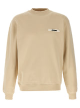 Sweat-shirt en coton beige Jacquemus