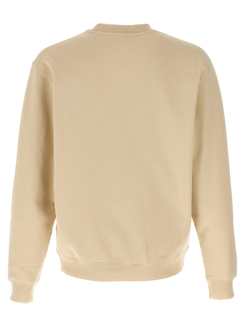 Sweat-shirt en coton beige Jacquemus