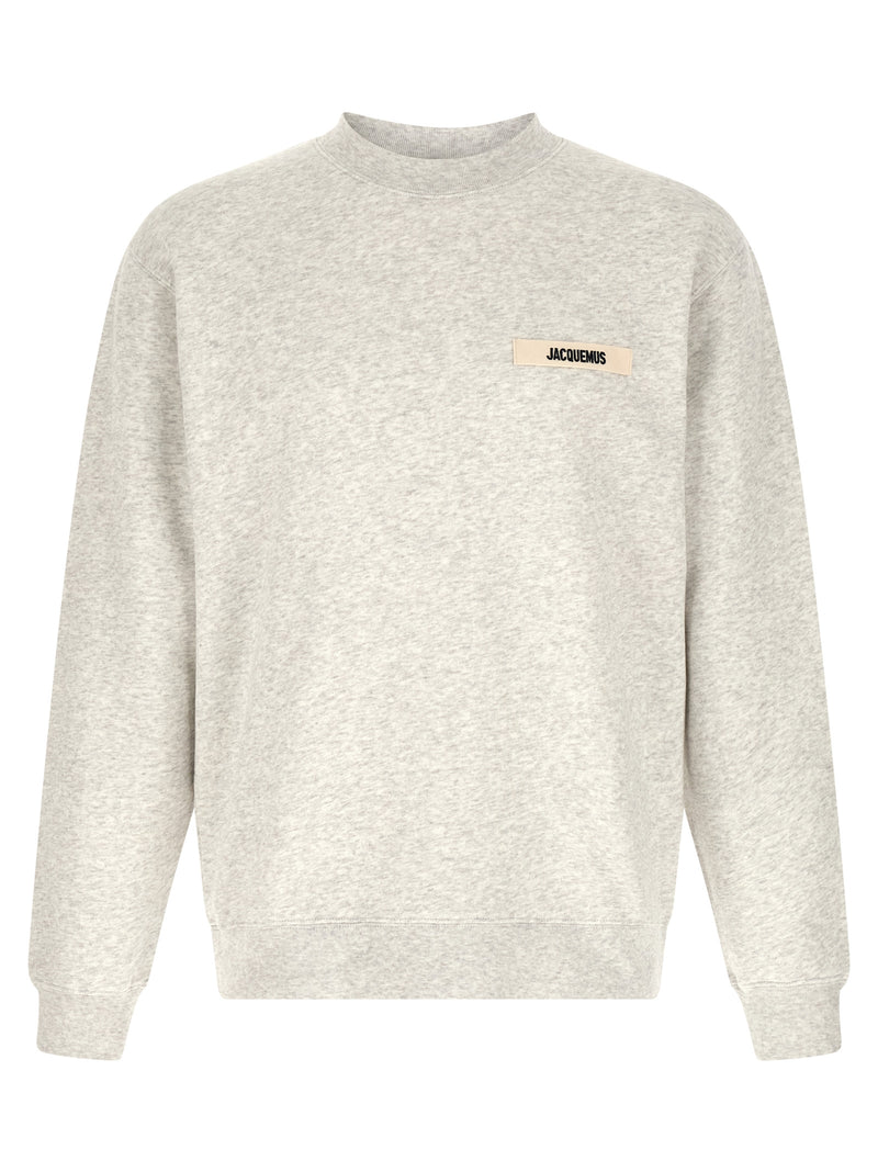 Jacquemus Le Sweatshirt Gros Grain - Gray Cotton Sweatshirt