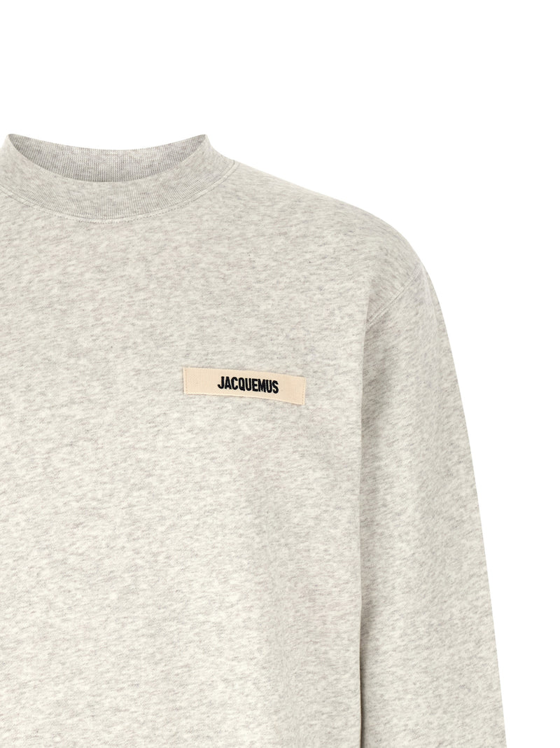 Jacquemus Le Sweatshirt Gros Grain - Gray Cotton Sweatshirt