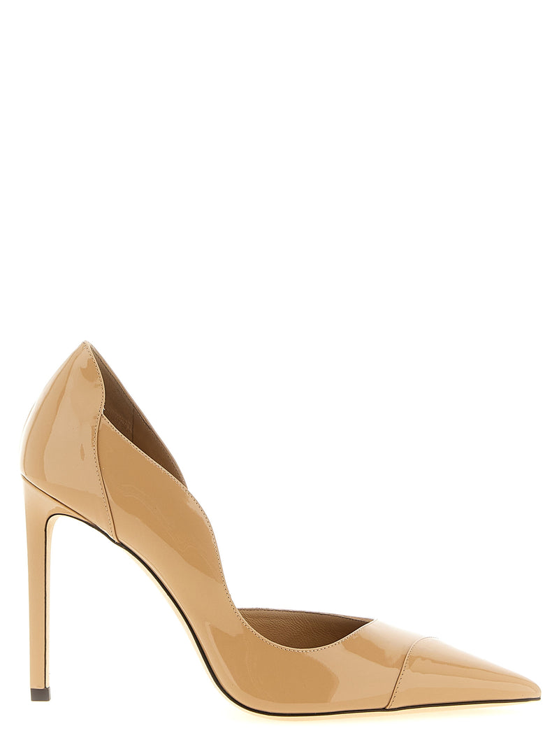 Escarpins Jimmy Choo en cuir beige à talons hauts