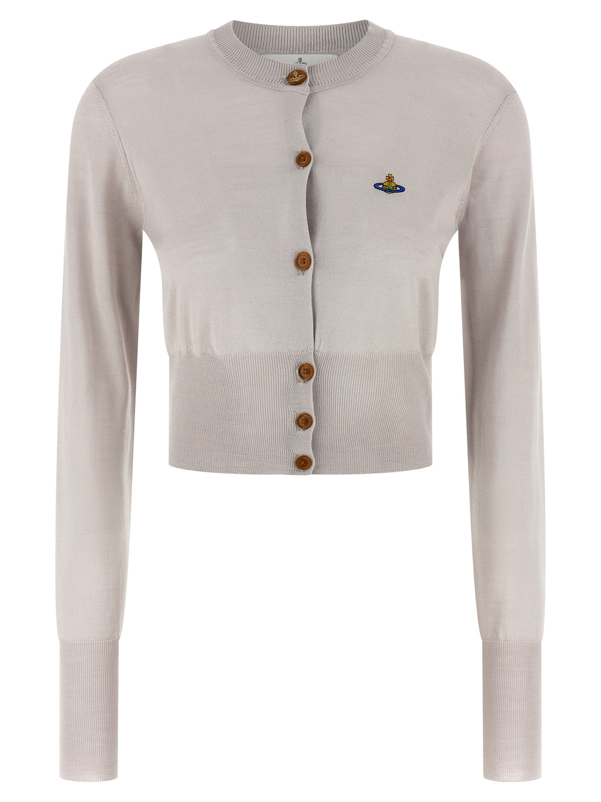 Vivienne Westwood Bea Gray Wool Cardigan