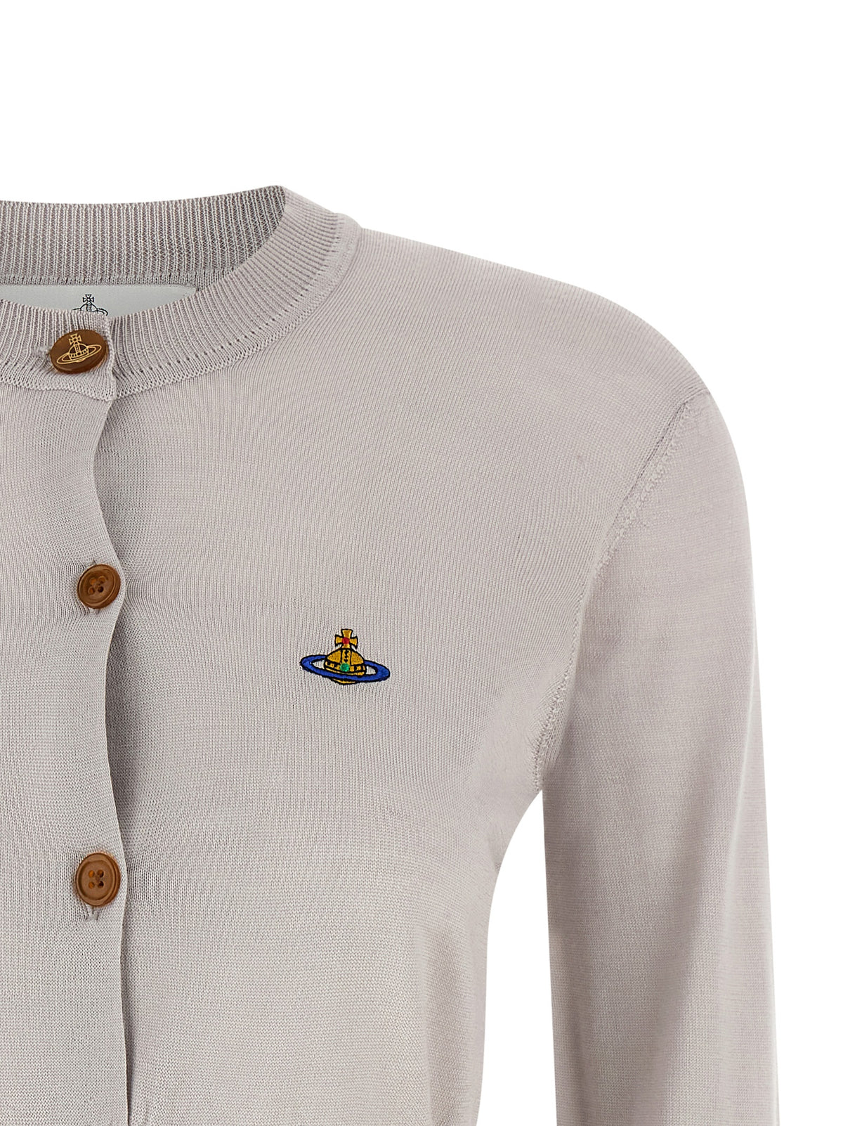 Vivienne Westwood Bea Gray Wool Cardigan