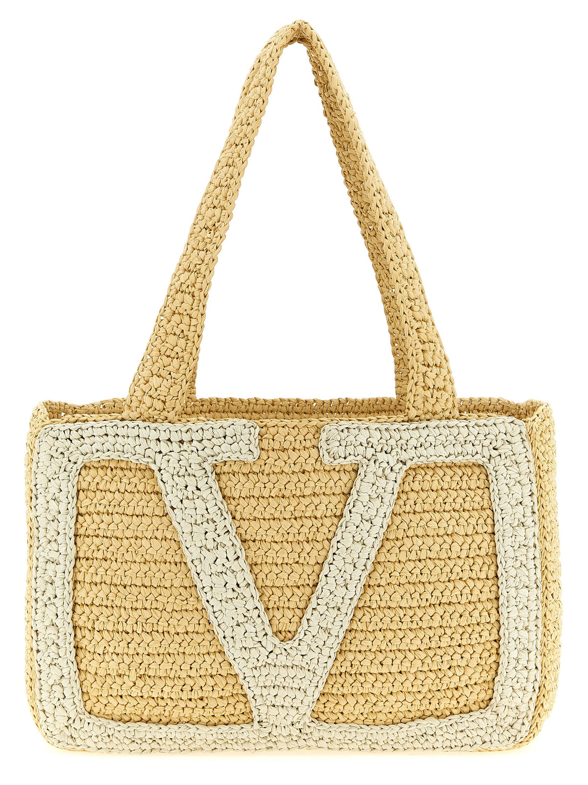 Sac cabas Valentino Garavani blanc en viscose
