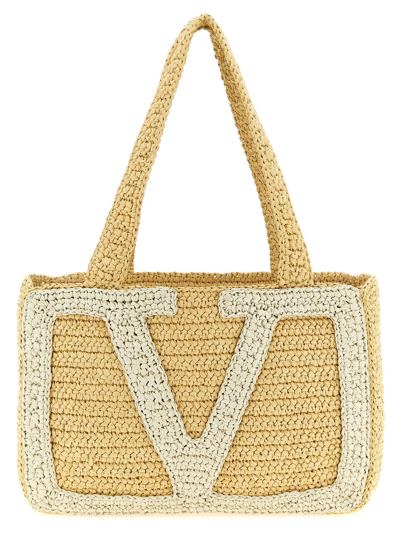 Sac cabas Valentino Garavani blanc en viscose