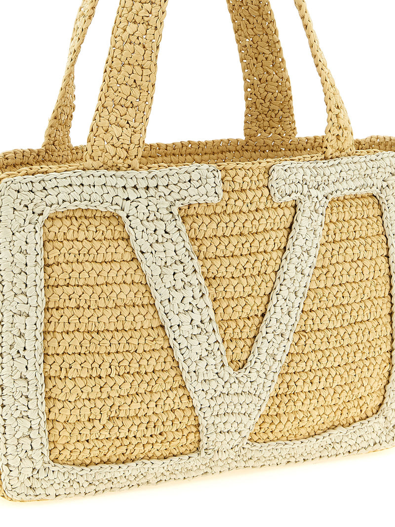 Sac cabas Valentino Garavani blanc en viscose