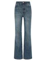 A.P.C. Blue Cotton Flared Jeans