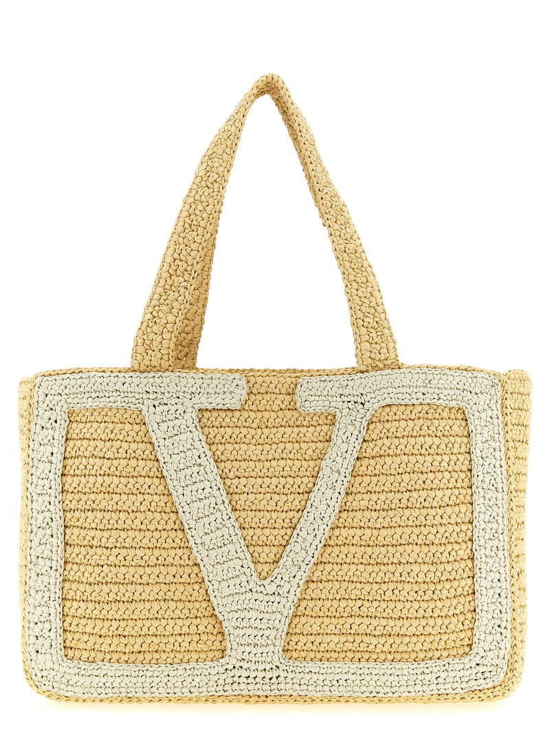 Sac cabas Valentino Garavani blanc en viscose