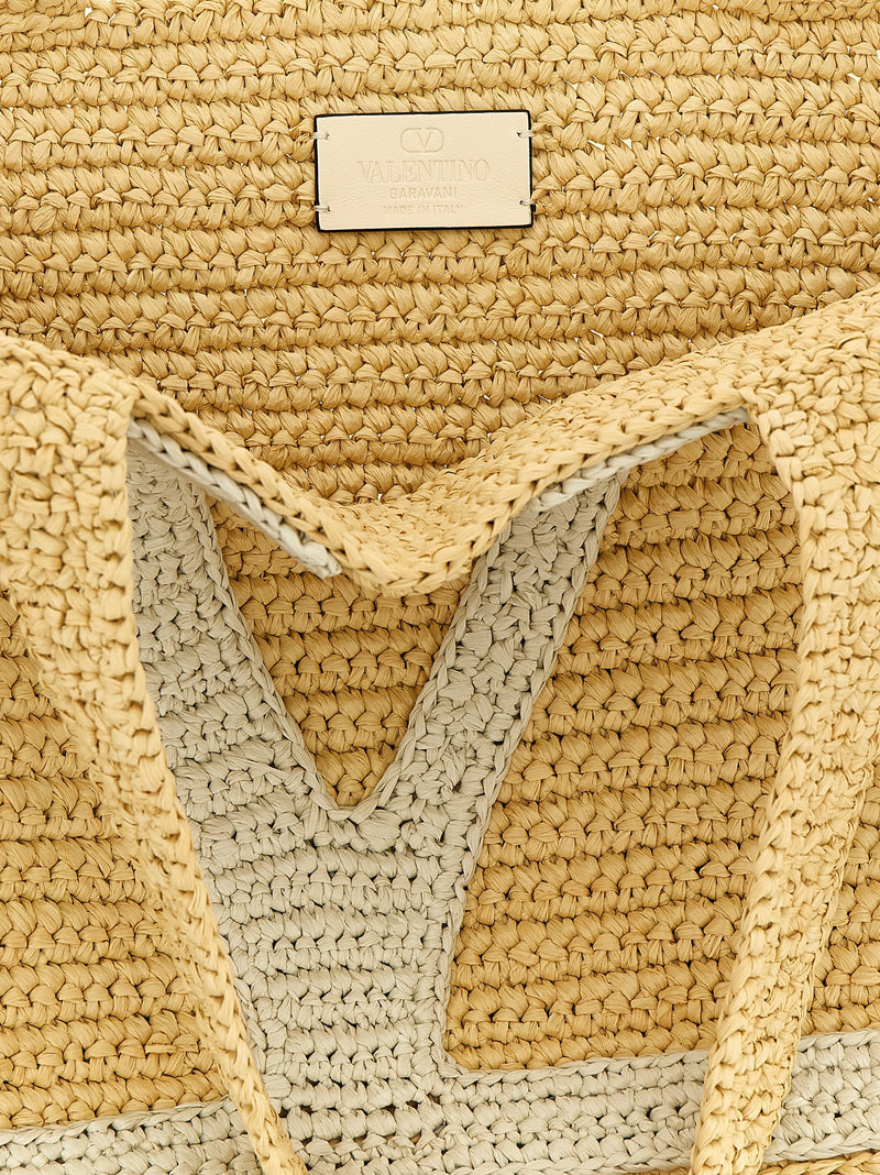 Sac cabas Valentino Garavani blanc en viscose