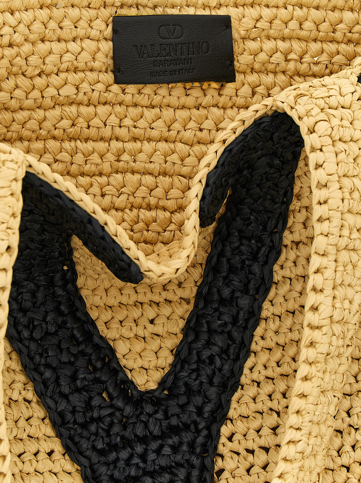 Sac cabas Valentino Garavani en viscose beige