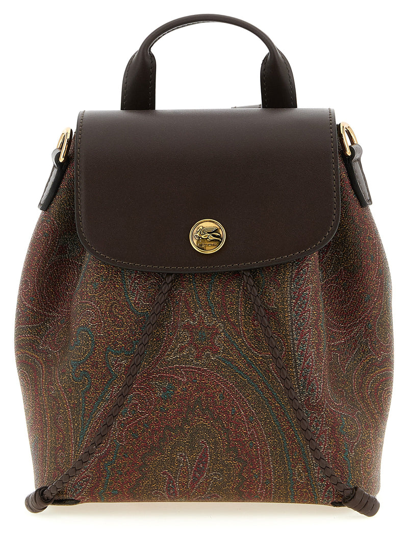 Etro Essential Multicolor Cotton Backpack