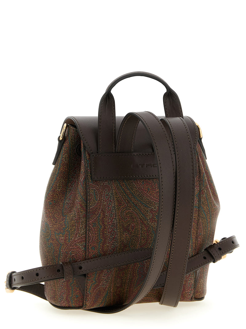 Etro Essential Multicolor Cotton Backpack