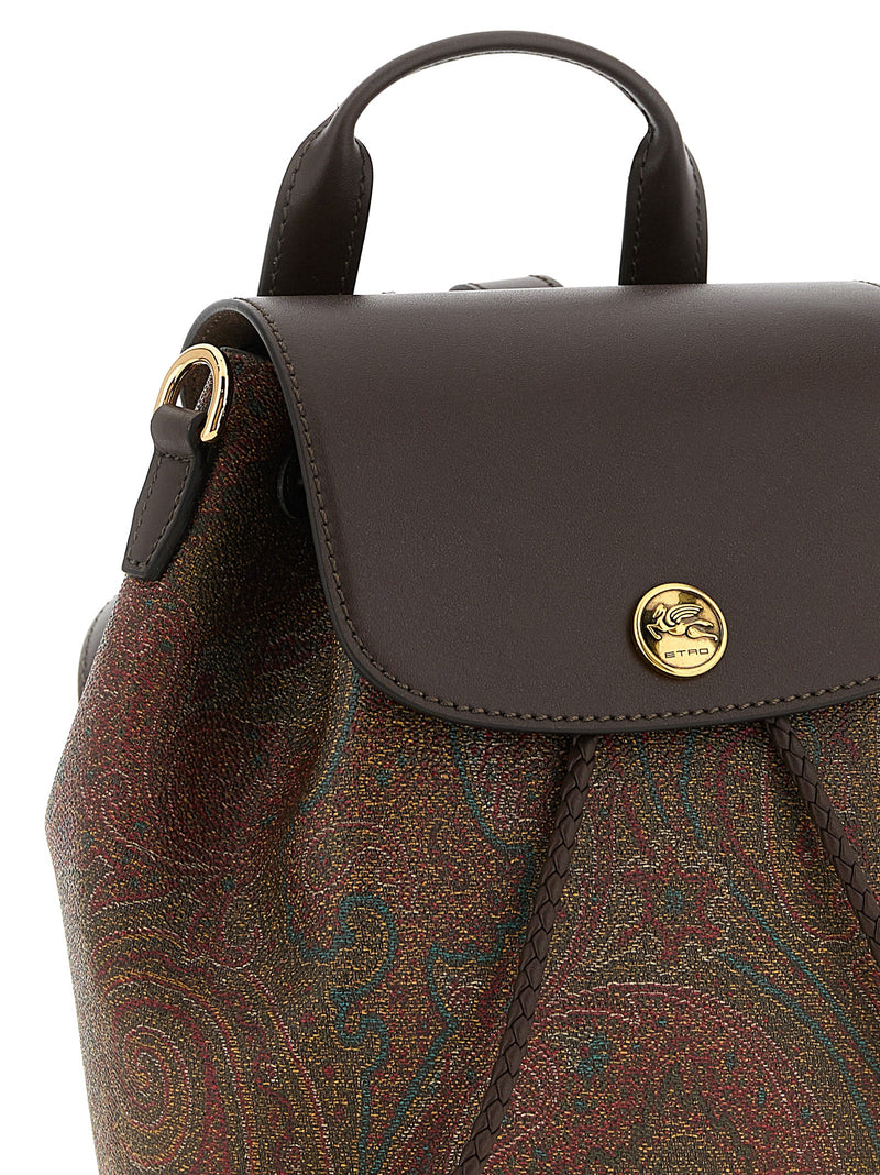 Etro Essential Multicolor Cotton Backpack