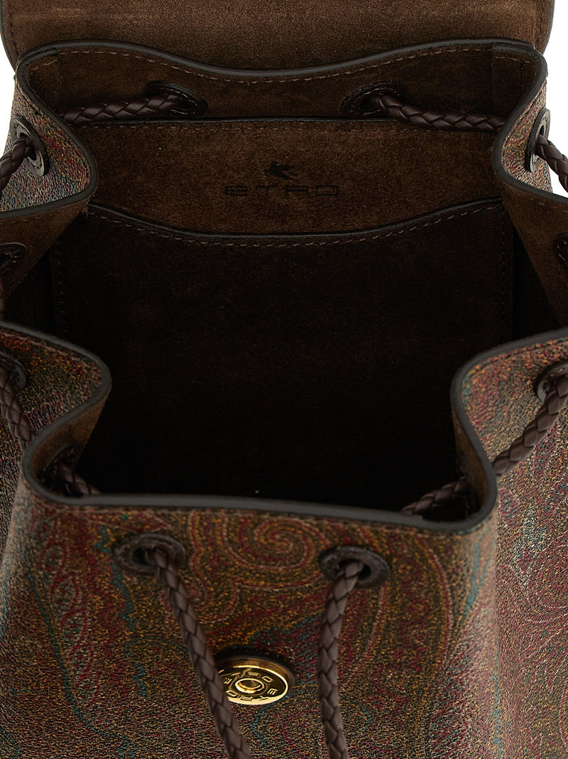 Etro Essential Multicolor Cotton Backpack