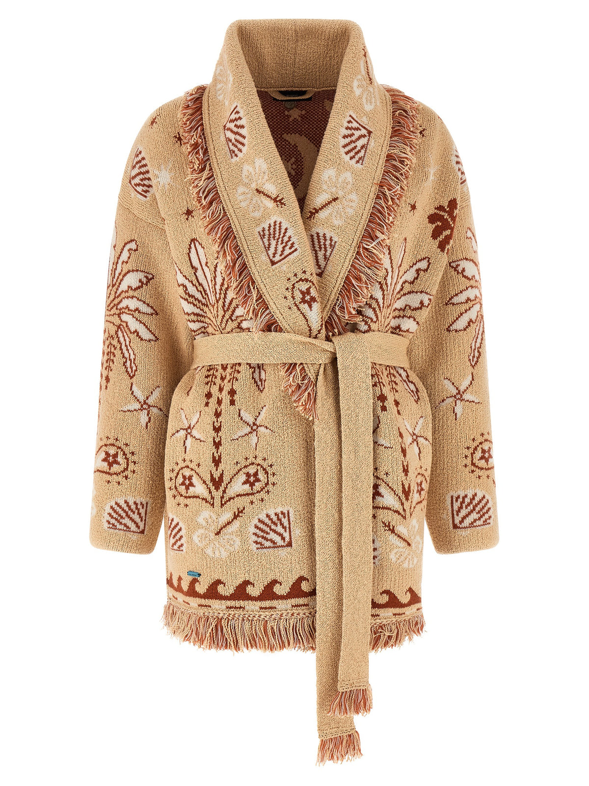 Cardigan en Laine Multicolore Alanui