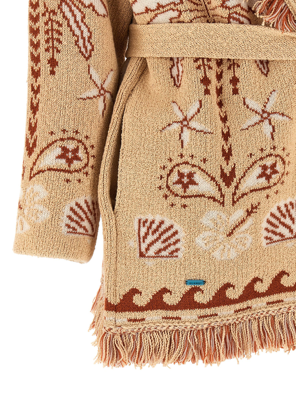 Cardigan en Laine Multicolore Alanui
