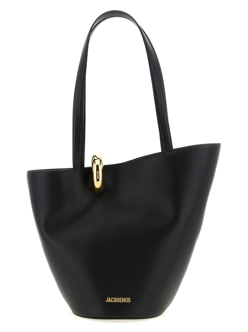 Jacquemus Le Bambola Moyen Black Cowhide Shoulder Bag