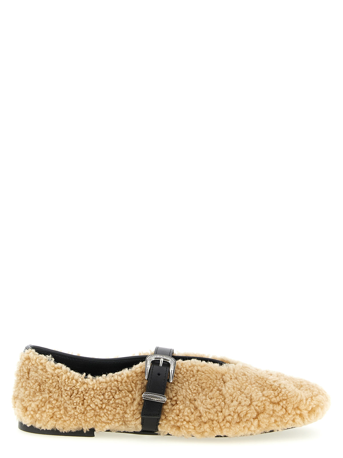 KATE CATE Ballerines en cuir de veau beige