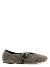 KATE CATE Ballerines en cuir de veau gris