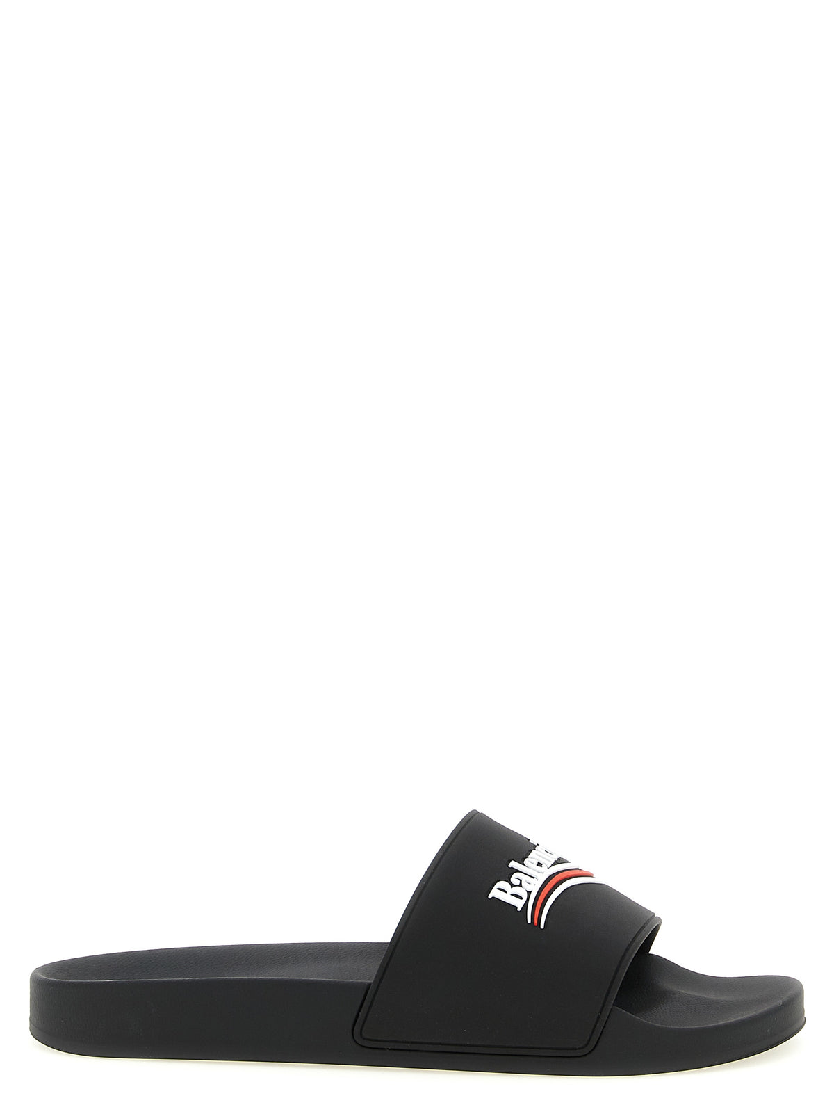 Balenciaga Black Plastic Slides