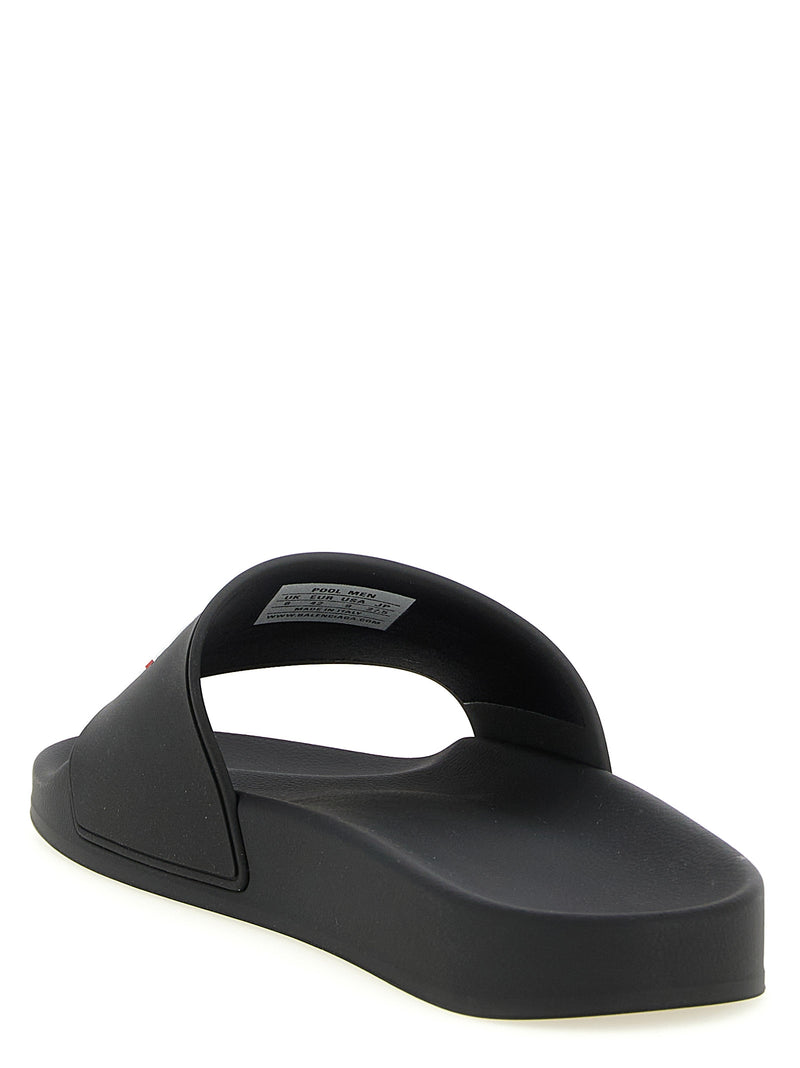 Balenciaga Black Plastic Slides - Pool Collection
