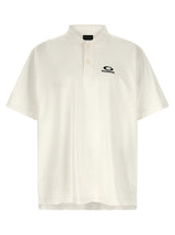 Balenciaga White Cotton Polo Shirt