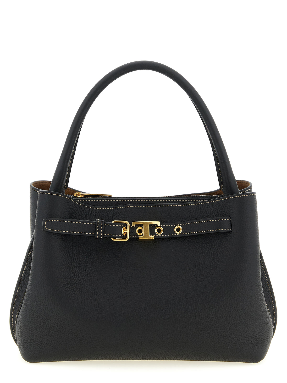 Sac à main Tod's en cuir de veau noir