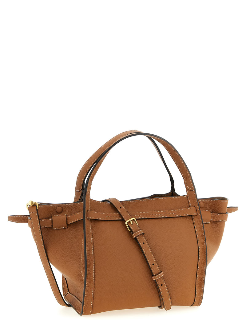 Tod's Brown Calfskin Small ‘Tim’ Tote Bag for Women