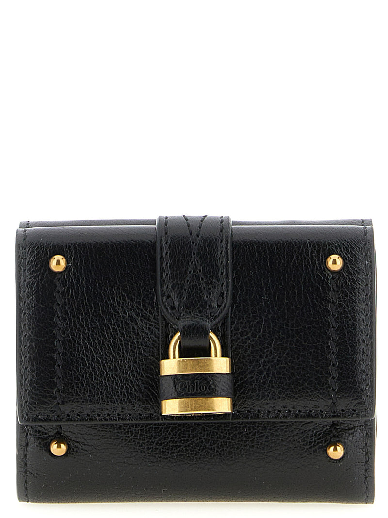 Chloé Paddington Black Buffalo Leather Cardholder