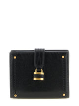 Porte-cartes Chloé en cuir de buffle noir